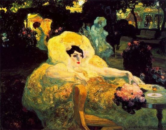 Hermen Anglada Camarasa 'The White Peacock' (1904)