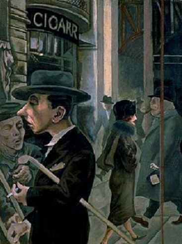 Grosz 'Street Scene' (1925)