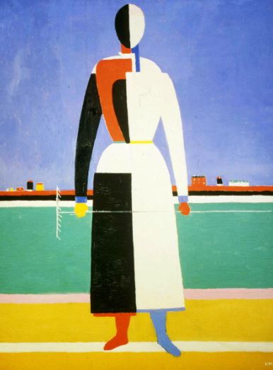 kazimir-malevich-woman-with-a-rake-1930-32