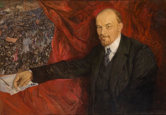 isaak-brodsky-v-i-lenin-and-manifestation-1919