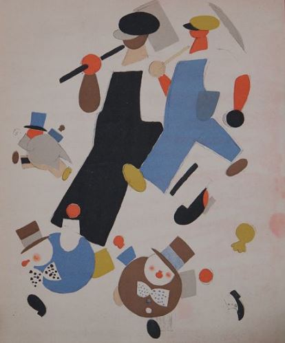 Vladimir Lebedev 'The red vision of communism is brushing over Europe' (1935 - 45)