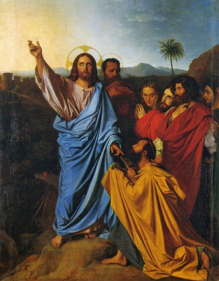 Ingres 'Christ Delivering the Keys of Heaven to Saint Peter' (1820)
