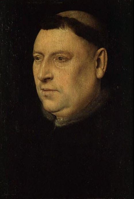Jan van Eyck 'Portrait of a Monk' (15 century)