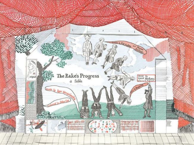 Rake's Progress Hockney design 2