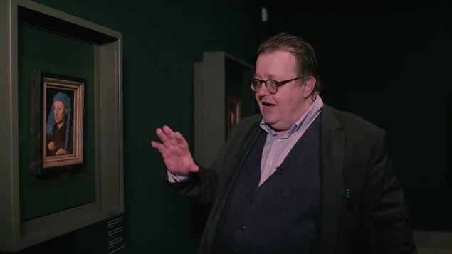 Till-Holger Borchert as guide to the van Eyck exhibition in Ghent